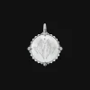 Chains, Charms & Accessories^Paspaley Aquarius Coin Charm | Mother of Pearl, Diamonds, and White Gold WhiteGold