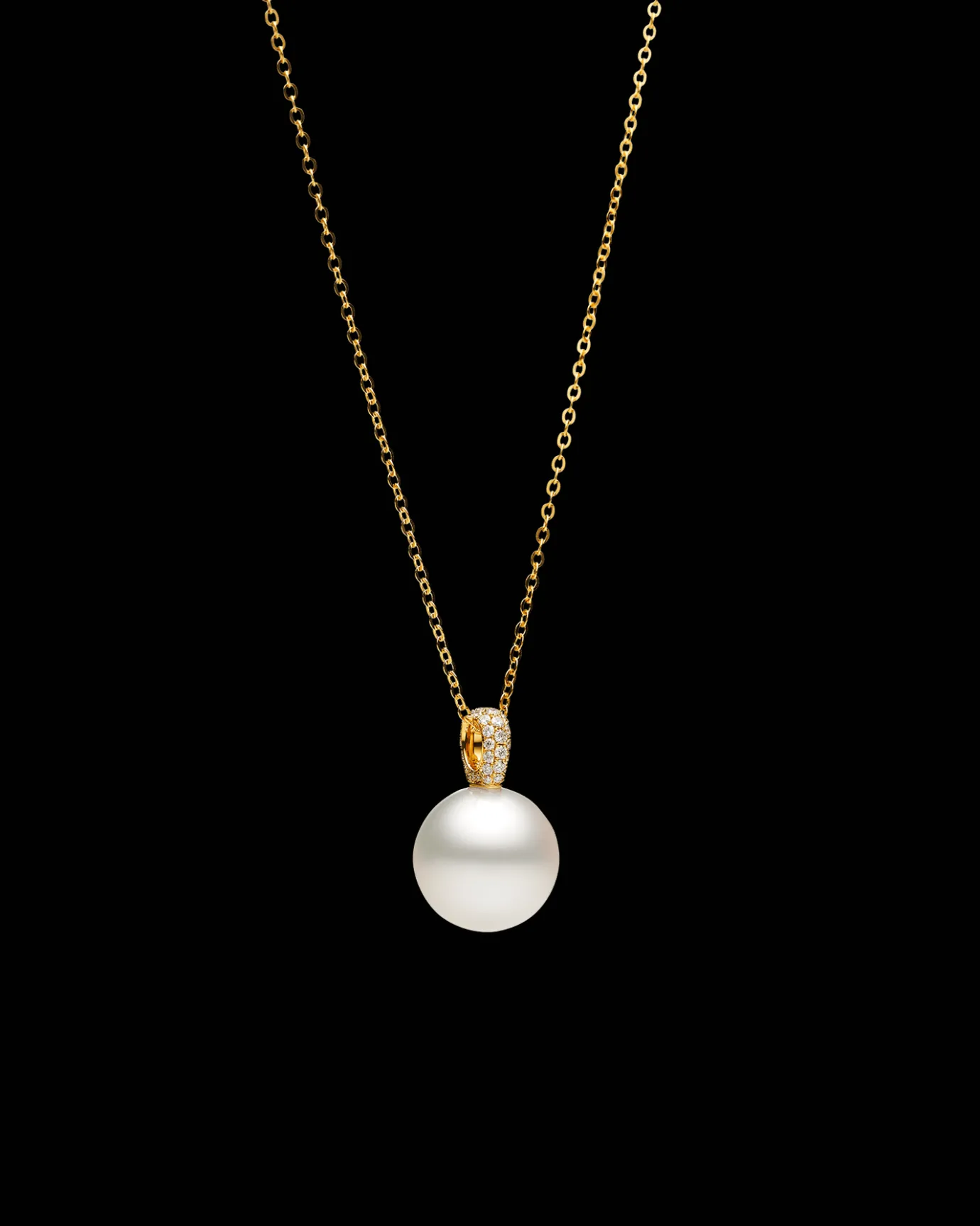 Necklaces & Pendants^Paspaley Audrey Pearl Pendant | 15mm Round Pearl, Diamonds, and Yellow Gold YellowGold