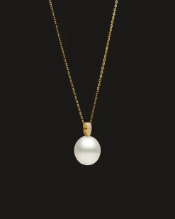 Necklaces & Pendants^Paspaley Audrey Pearl Pendant | 15mm Oval Pearl, Diamonds, and Yellow Gold YellowGold