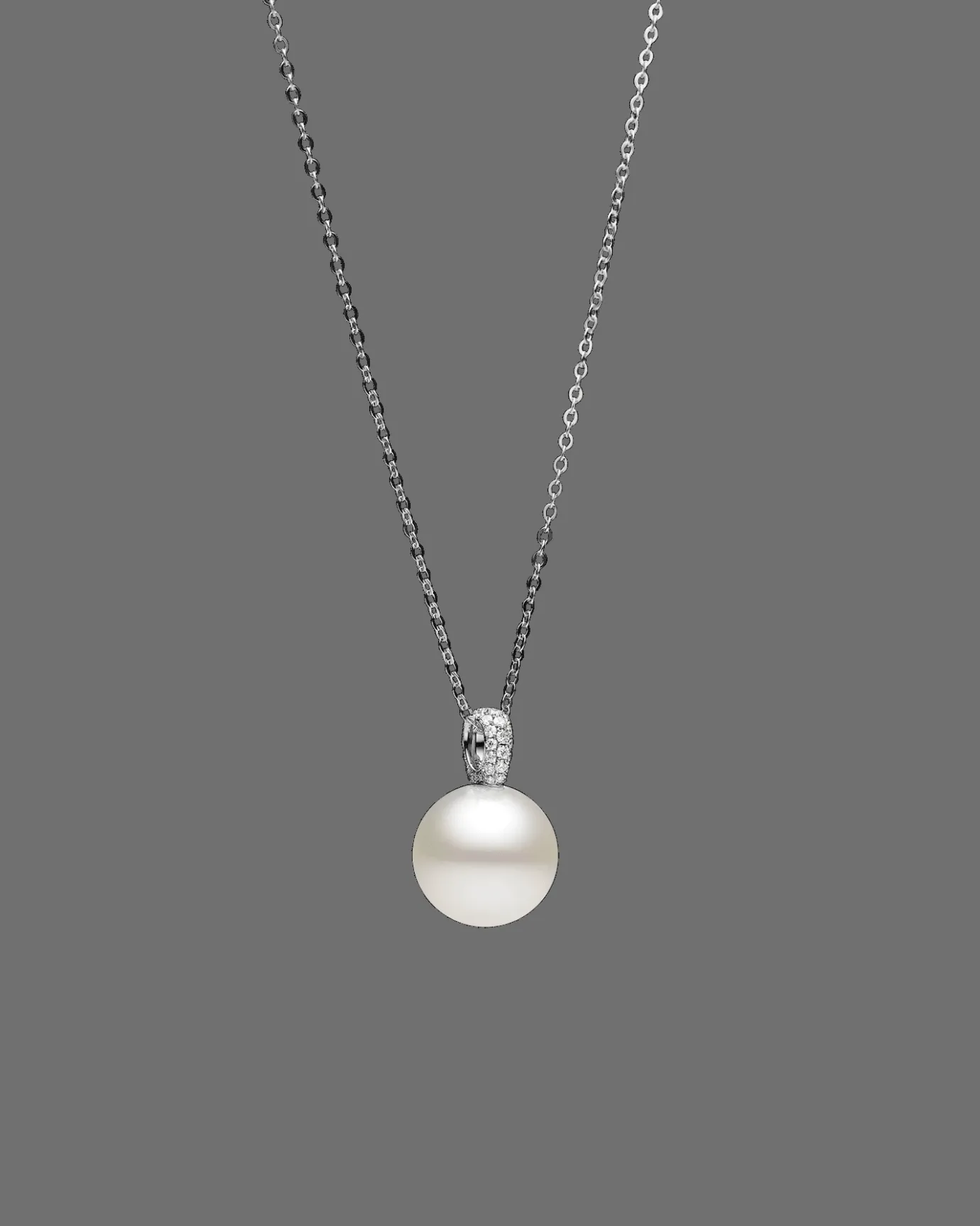 Necklaces & Pendants^Paspaley Audrey Pearl Pendant | 15mm Round Pearl, Diamonds, and White Gold WhiteGold