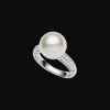 Rings^Paspaley Bella Pearl Ring | 11mm Round Pearl, Diamonds, and White Gold WhiteGold