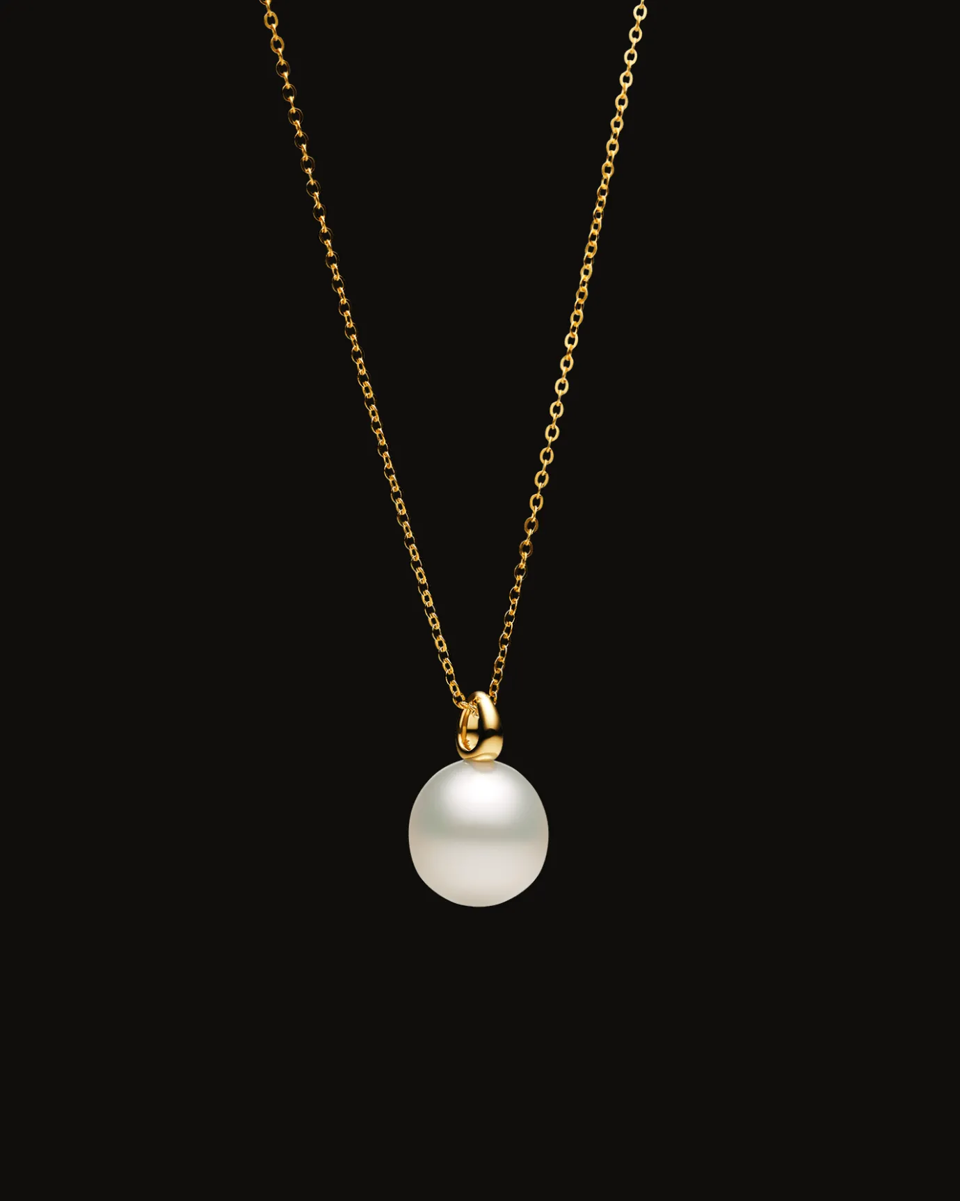 Necklaces & Pendants^Paspaley Bianca Pearl Pendant | 14mm Oval Pearl and Yellow Gold YellowGold