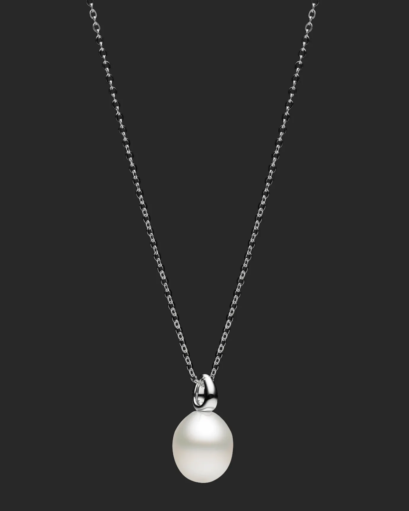 Necklaces & Pendants^Paspaley Bianca Pearl Pendant | 12mm Oval Pearl and White Gold WhiteGold
