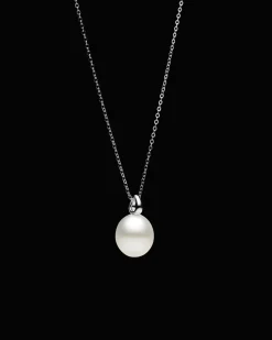 Necklaces & Pendants^Paspaley Bianca Pearl Pendant | 14mm Oval Pearl and White Gold WhiteGold