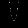 Necklaces & Pendants^Paspaley Blue Sapphire Touchstone Rope Pearl Necklace | 12mm Button Pearls, Blue Sapphires, and White Gold WhiteGold