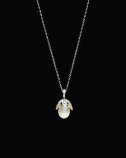 Necklaces & Pendants^Paspaley Boronia Pearl Pendant | 9mm Oval Pearl, Diamonds, Yellow and White Gold Multi