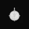 Chains, Charms & Accessories^Paspaley Cancer Coin Charm | Mother of Pearl, Diamonds, and White Gold WhiteGold