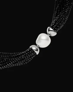 Chains, Charms & Accessories^Paspaley Cascade Necklace | Black Spinel and White Gold WhiteGold