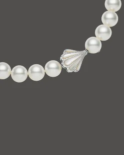 Clasps & Brooches^Paspaley Clam Shell Diamond Clasp | Mother of Pearl, Diamonds, and White Gold WhiteGold