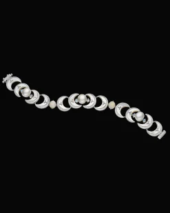 Bracelets^Paspaley Crescent Moon Pearl Bracelet | 9mm Keshi Pearls, White Opals, and White Gold WhiteGold