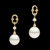 Chains, Charms & Accessories | Earrings & Studs^Paspaley Diamond Anchor Link Pearl Earring Enhancers | 13mm Drop Pearls, Diamond, and Yellow Gold YellowGold