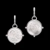 Earrings & Studs^Paspaley Diamond Coin Charm Earrings | Mother of Pearl, Diamonds, and White Gold WhiteGold