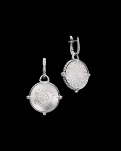 Earrings & Studs^Paspaley Diamond Coin Charm Earrings | Mother of Pearl, Diamonds, and White Gold WhiteGold