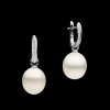Earrings & Studs^Paspaley Diamond Keel Edge Pearls My Way Earrings | 13mm Oval Pearls, Diamonds, and White Gold WhiteGold