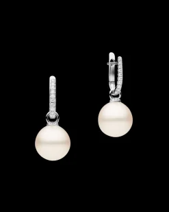 Earrings & Studs^Paspaley Diamond Pearls My Way Earrings | 12mm Oval Pearls, Diamonds, and White Gold WhiteGold