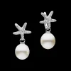 Earrings & Studs^Paspaley Diamond Starfish Pearls My Way Earrings | 13mm Oval Pearls, Diamonds, and White Gold WhiteGold
