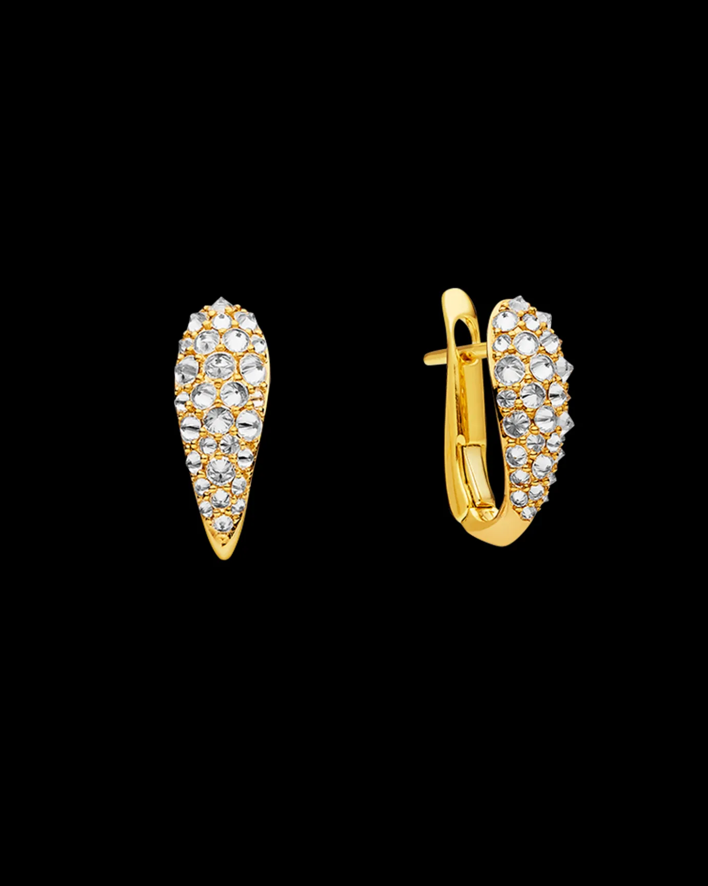 Earrings & Studs^Paspaley Diamond Touchstone Horseshoe Earrings | Diamonds and Yellow Gold YellowGold
