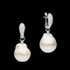 Earrings & Studs^Paspaley Diamond Touchstone Pearls My Way Earrings | 14mm Baroque Pearls, Diamonds, and White Gold WhiteGold