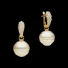 Earrings & Studs^Paspaley Diamond Touchstone Pearls My Way Earrings | 14mm Circle Pearls, Diamonds and Yellow Gold YellowGold