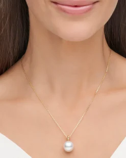 Necklaces & Pendants^Paspaley Dive Rope Pearl Pendant | 13mm Drop Pearl and Yellow Gold YellowGold