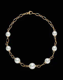 Necklaces & Pendants^Paspaley Eternity Pearl Necklace | 12-15mm Oval Pearls, Diamonds, and Yellow Gold YellowGold
