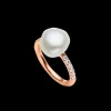 Rings^Paspaley Eternity Pearl Ring | 10mm Keshi Pearl, Diamonds, and Rose Gold RoseGold