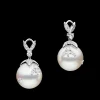 Chains, Charms & Accessories | Earrings & Studs^Paspaley Full Moon Pearl Earring Enhancers | 14mm Round Pearls, Diamonds, and White Gold WhiteGold