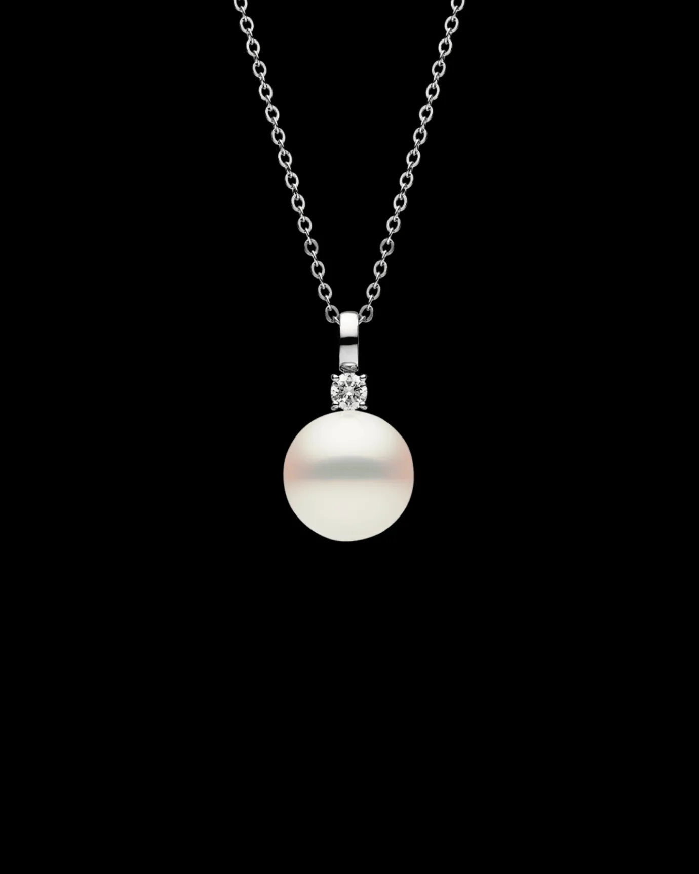 Necklaces & Pendants^Paspaley Grace Pearl Pendant | 12mm Round Pearl, Diamond, and White Gold WhiteGold