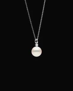 Necklaces & Pendants^Paspaley Grace Pearl Pendant | 14mm Round Pearl, Diamond, and White Gold WhiteGold