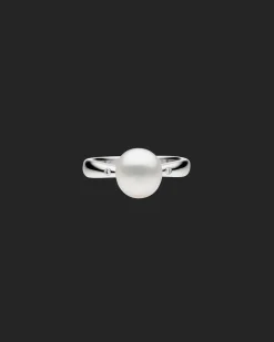 Rings^Paspaley Julia Pearl Ring | 9mm Keshi Pearl, Diamonds, and White Gold WhiteGold