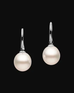 Earrings & Studs^Paspaley Keel Edge Pearl Earrings | 11mm Oval Pearls and White Gold WhiteGold