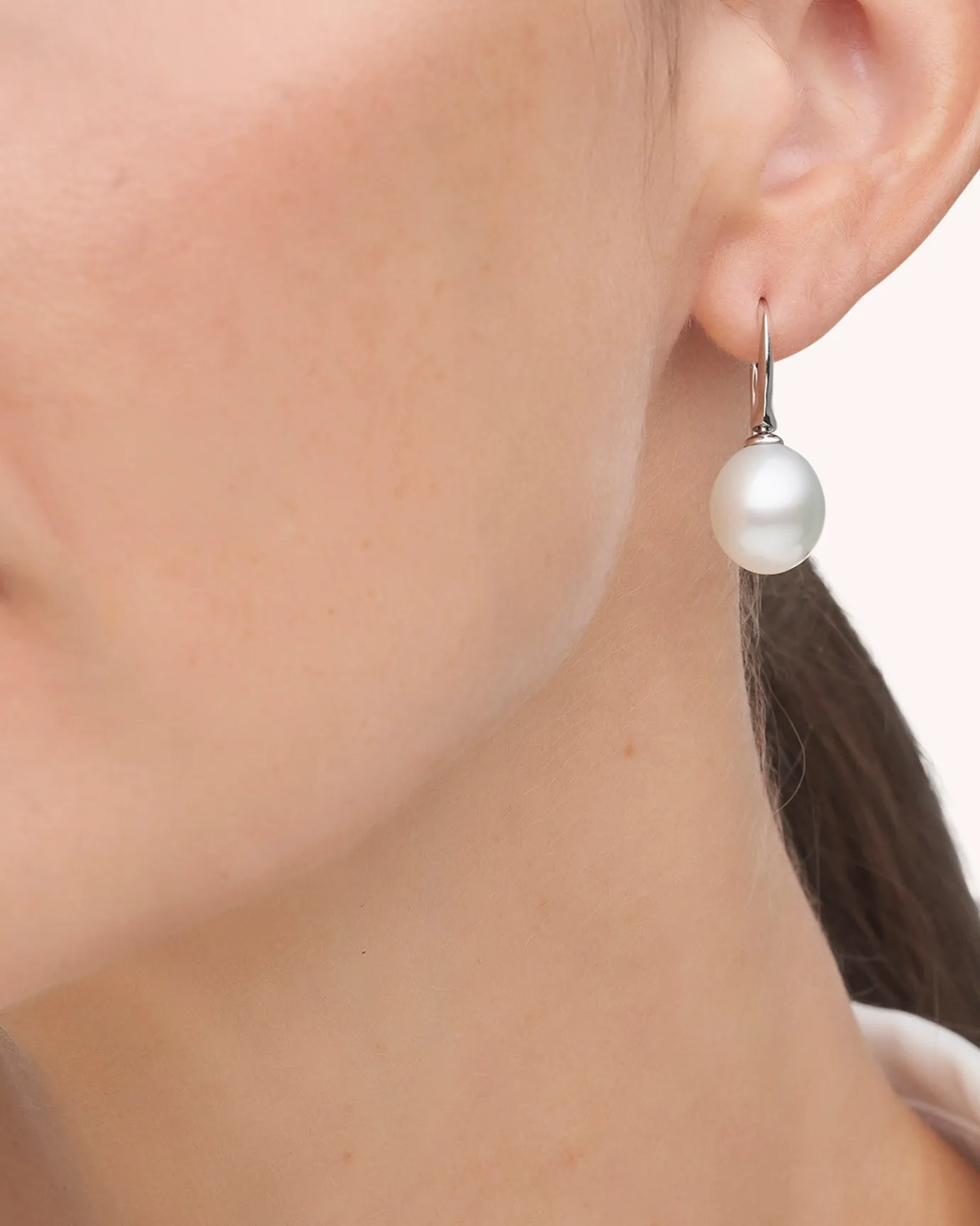 Earrings & Studs^Paspaley Keel Edge Pearl Earrings | 11mm Oval Pearls and White Gold WhiteGold