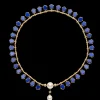 Necklaces & Pendants^Paspaley Lapis Megisti Pearl Collier | 9-12mm Pearls, Mother of Pearl, and Yellow Gold YellowGold
