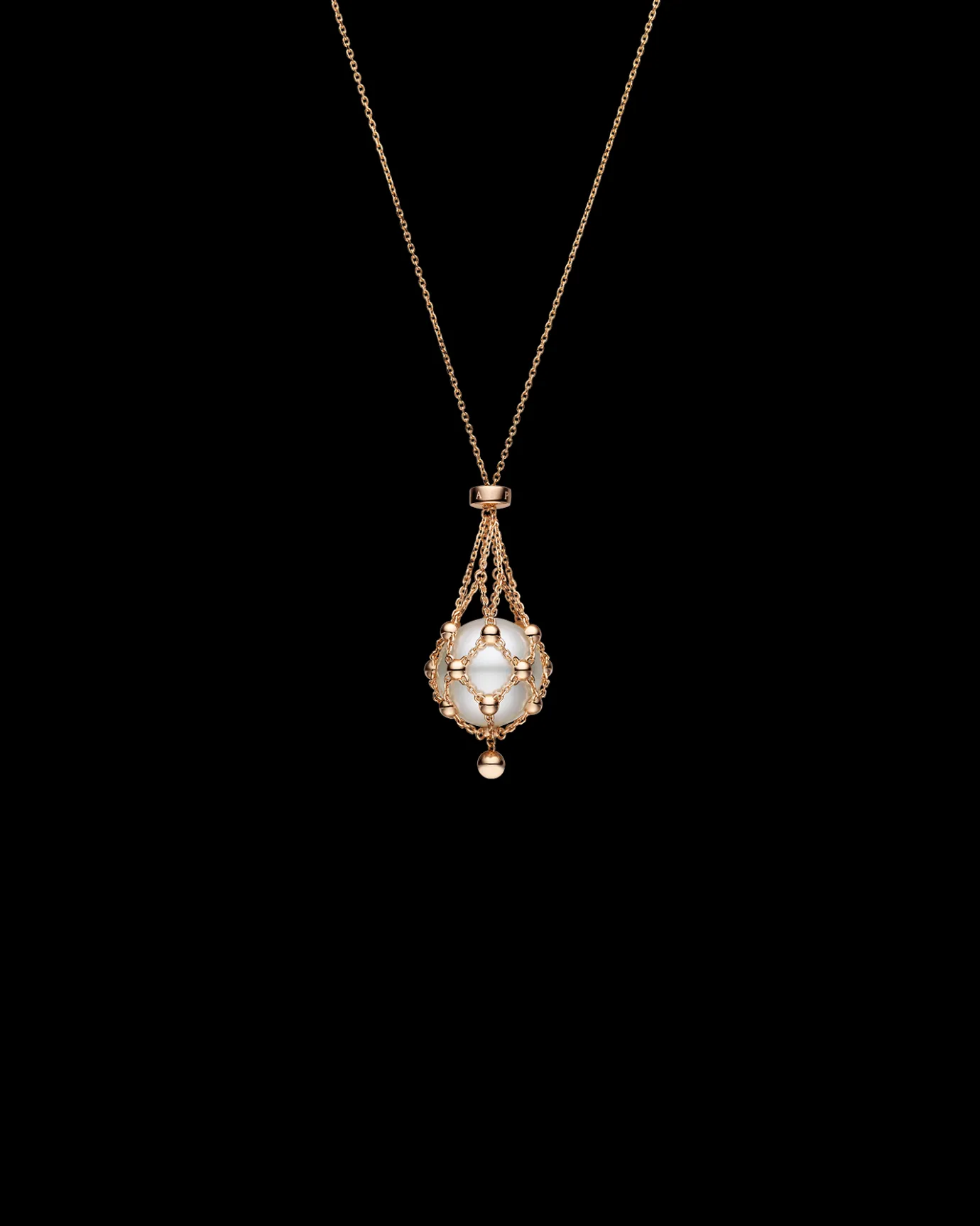 Necklaces & Pendants^Paspaley Lavalier Pearl Necklace | 15mm Button Pearl and Rose Gold RoseGold