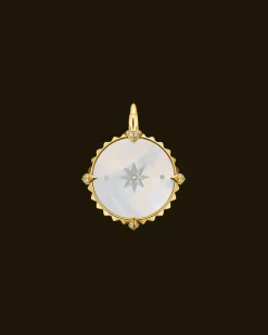 Chains, Charms & Accessories^Paspaley Libra Coin Charm | Mother of Pearl, Diamonds, and Yellow Gold YellowGold
