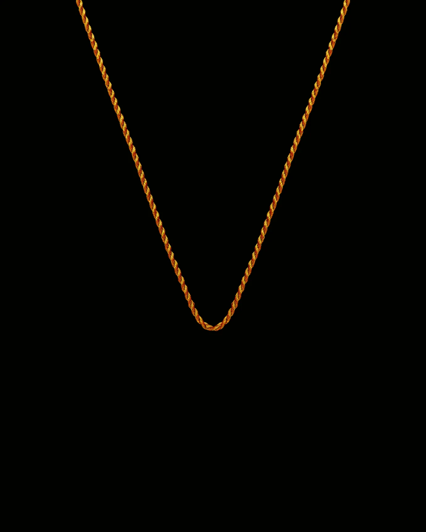Chains, Charms & Accessories^Paspaley Ochre Silk Rope | Silk and Yellow Gold YellowGold