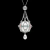 Necklaces & Pendants^Paspaley Opal Lavalier Pearl Necklace | 15mm Round Pearl, Opals, and White Gold WhiteGold