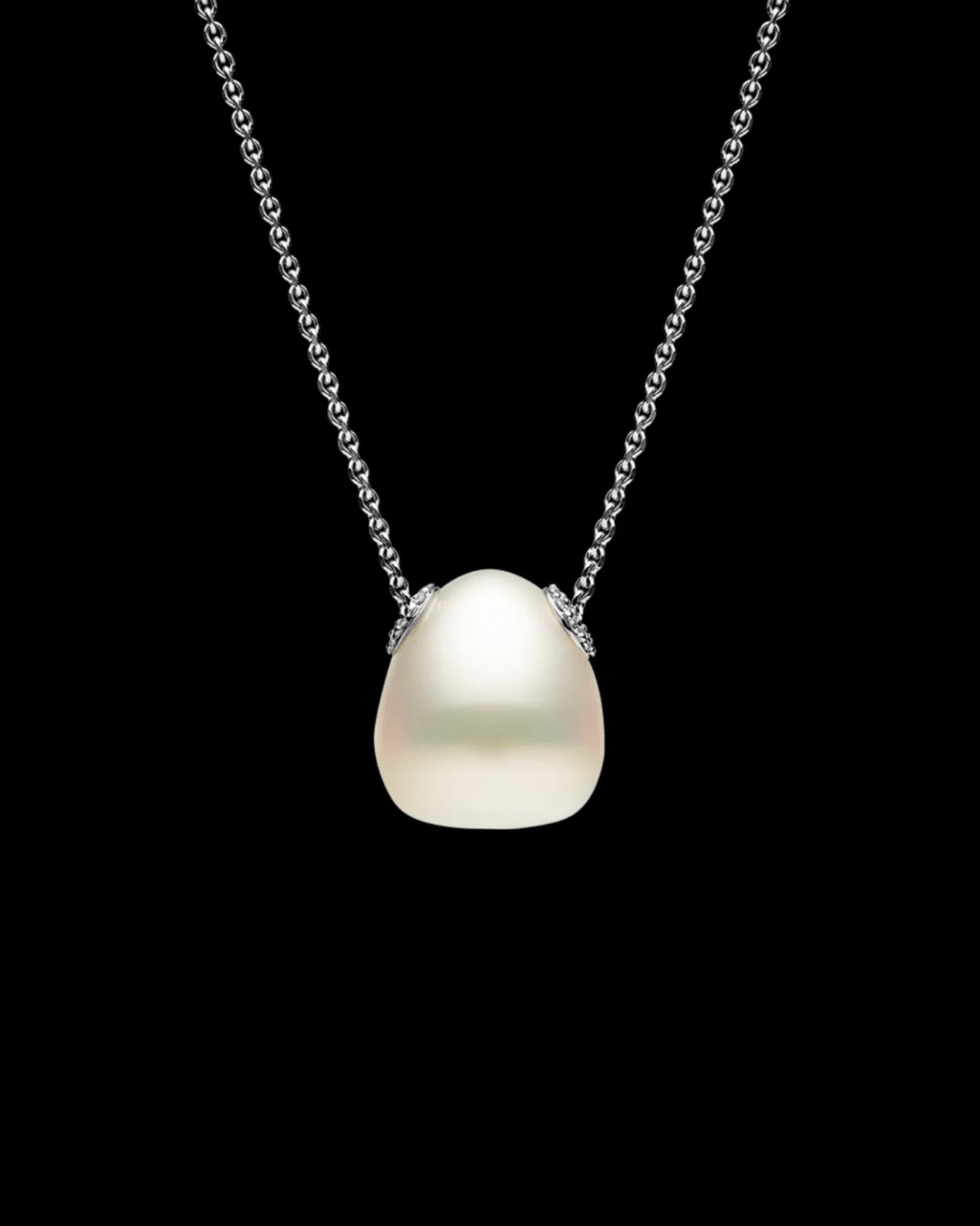 Necklaces & Pendants^Paspaley Palais Pearl Necklace | 14mm Triangle Pearl, Diamonds, and White Gold WhiteGold