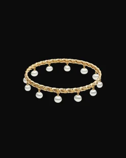 Bracelets^Paspaley Pandanus Rain Pearl Bangle | 5mm Keshi Pearls and Yellow Gold YellowGold