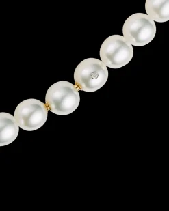 Strand Necklaces & Bracelets | Necklaces & Pendants^Paspaley Oval Pearl Strand Necklace | 12-14mm Oval Pearls and Signature Diamond YellowGold