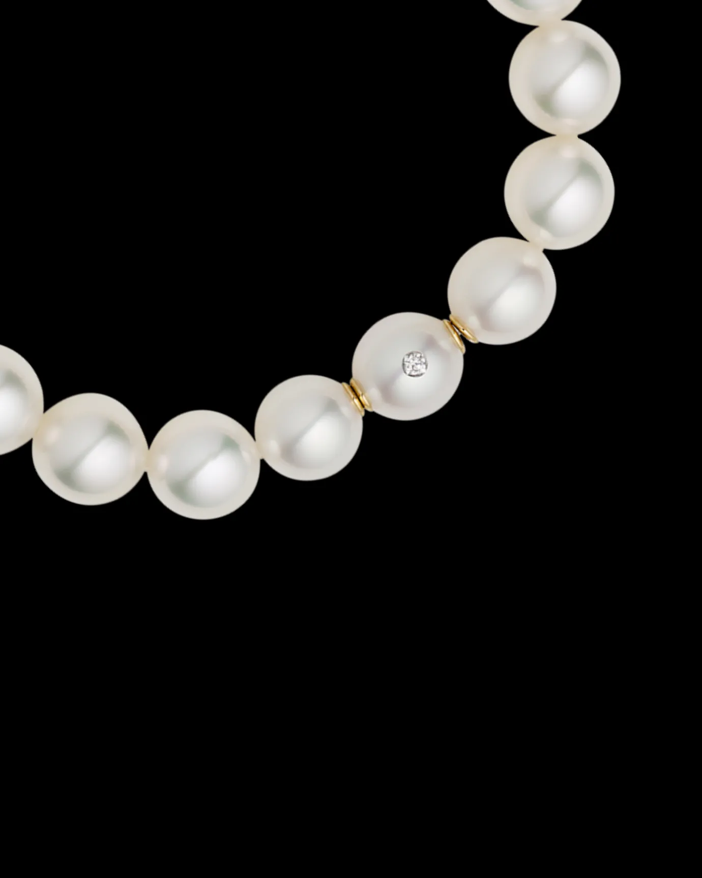 Strand Necklaces & Bracelets | Bracelets^Paspaley Semi-Round Pearl Strand Bracelet | 10-11mm Semi-Round Pearls and Signature Diamond YellowGold