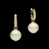Earrings & Studs^Paspaley Pavé Diamond Pearls My Way Earrings | 14mm Circle Pearls, Diamonds and Yellow Gold YellowGold