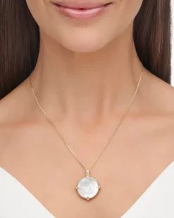 Chains, Charms & Accessories^Paspaley Petite Mermaid Coin Charm | Mother of Pearl, Diamonds, and Yellow Gold YellowGold