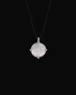 Chains, Charms & Accessories^Paspaley Petite Mermaid Coin Charm | Mother of Pearl, Diamonds, and White Gold WhiteGold
