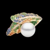 Rings^Paspaley Rain Bird Feather Pearl Ring | 15mm Round Pearl, Gemstones, and Yellow Gold YellowGold