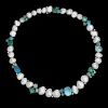 Necklaces & Pendants^Paspaley Rockpool Pebble Pearl Collier | 4-9mm Keshi Pearls, Aquamarines, and Platinum