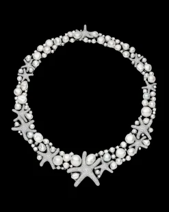 Necklaces & Pendants^Paspaley Rockpool Starfish Pearl Collier | 5-12mm Keshi Baroque Pearls, Diamonds, and Platinum