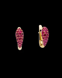 Earrings & Studs^Paspaley Ruby Touchstone Horseshoe Earrings | Rubies and Yellow Gold YellowGold