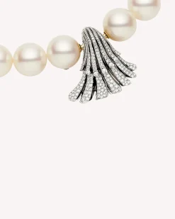 Clasps & Brooches^Paspaley Sea Shell Diamond Clasp | Diamonds and White Gold WhiteGold