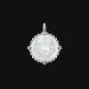 Chains, Charms & Accessories^Paspaley Taurus Coin Charm | Mother of Pearl, Diamonds, and White Gold WhiteGold